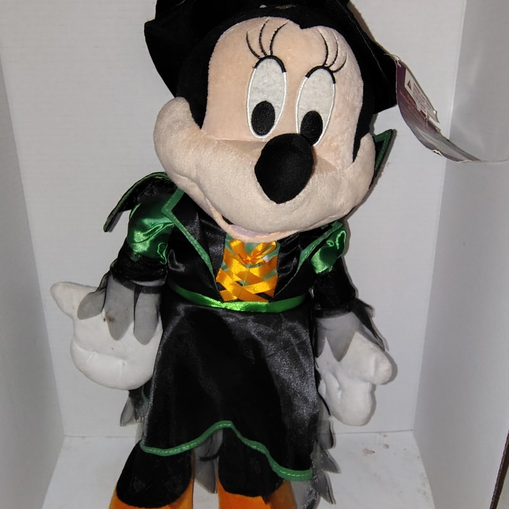 NW T Disney 20" Minnie Mouse Witch Halloween Plush Free Standing Door Greeter